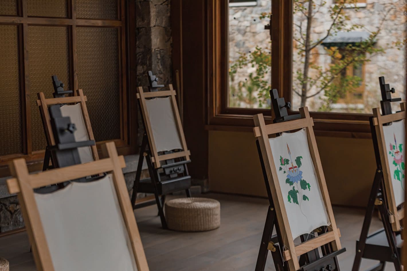 Thangka Painting Workshop at Songtsam Linka Basomtso